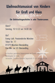 Weihnachtsmusical von Kindern für Groß und Klein